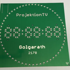 Platine zum Bau einer echten "Golgarath"-Uhr